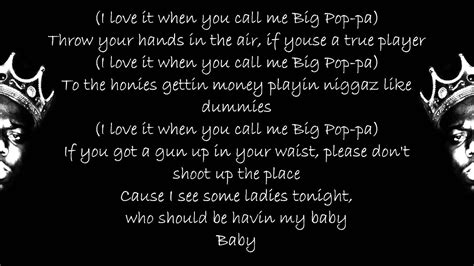 big poppa lyrics